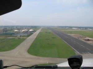 Landing with a displaced threshold