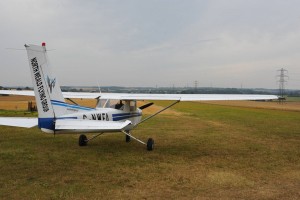 Fox-Alpha parked on its ‘QRA stand’ at Cottered