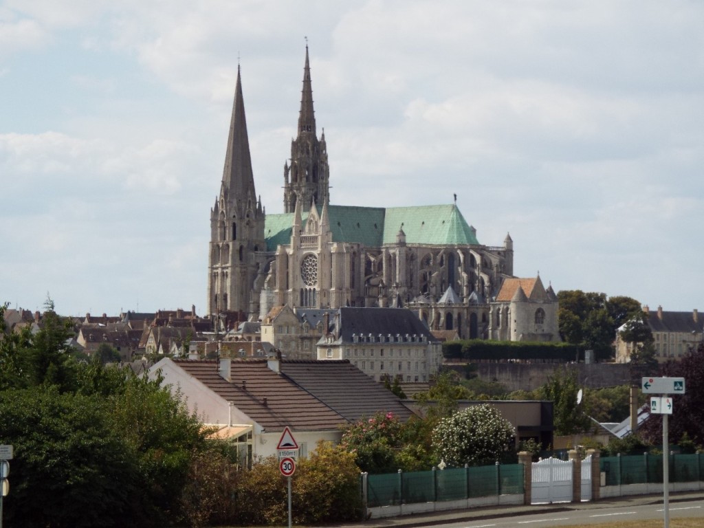 Chartres Cathedral dominating the skyline