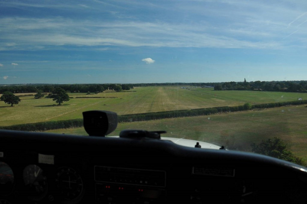 Farm Strips Fly Out Event - On short finals into Headcorn in beautiful conditions (if you ignore the wind!)